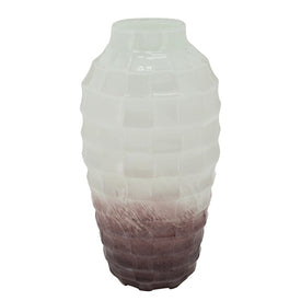 16" Two-Tone Glass Vase - Blush