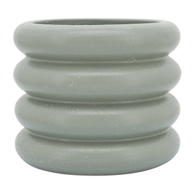 9" Bidendum Ceramic Planter - Green