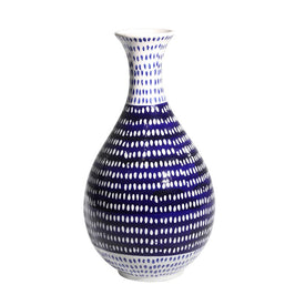 Blue/White Spotted Vase