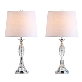 Reid Crystal Table Lamps Set of 2 - Clear