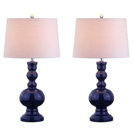 Genie Table Lamps Set of 2 - Navy