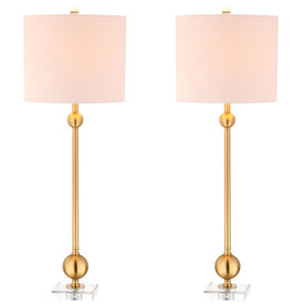 Hollis Table Lamps Set of 2 - Brass