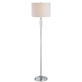 Reese Crystal Floor Lamp - Chrome