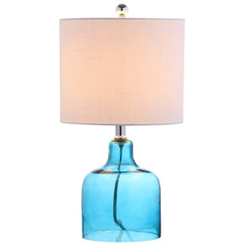 Gemma Mini LED Glass Table Lamp - Moroccan Blue