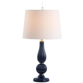 Maddie Glass Table Lamp - Navy