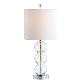 February Table Lamp - Clear and Chrome