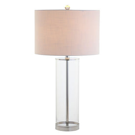 Harper Table Lamp - Clear and Chrome