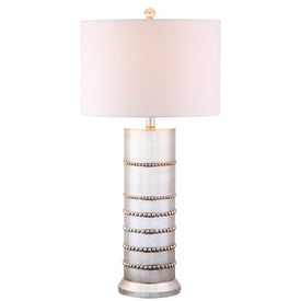 Evelyn Resin Table Lamp - Silver
