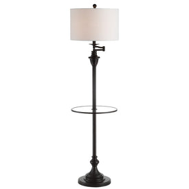 Cora LED End Table Floor Lamp - Oil Rubbed Bronze