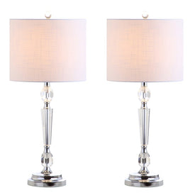 Victoria Crystal Table Lamps Set of 2 - Clear