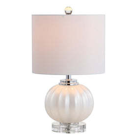 Pearl Table Lamp - White and Silver