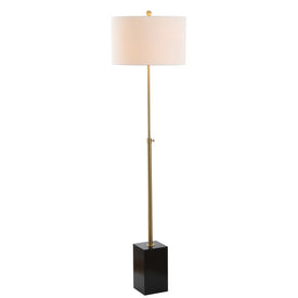 Lafayette Adjustable Height Floor Lamp - Brass Gold and Black