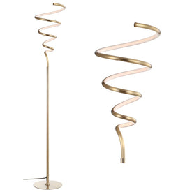 Scribble LED Floor Lamp - Gold