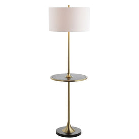 Luce Floor Lamp - Black and Brass Gold
