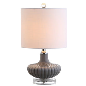 Kamille Table Lamp - Gray and Clear