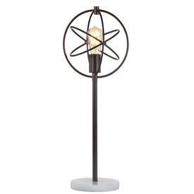 Atomic Table Lamp - Oil Rubbed Bronze and White