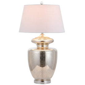 Hughes Table Lamp - Mercury Silver and Ivory