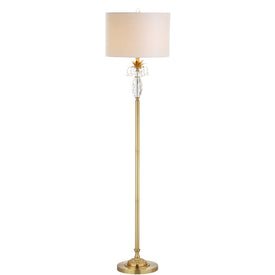 Adalyn Floor Lamp - Clear and Brass Gold