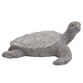 23" Polyresin Sea Turtle Figurine - Gray
