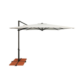 Skye 8.6' Square Cantilever Umbrella with Cross Bar Stand