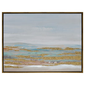 47" x 35" Abstract Landscape Handpainted Canvas Wall Art - Multi