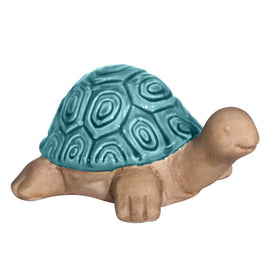 Ceramic Tortoise Figurine - Turquoise