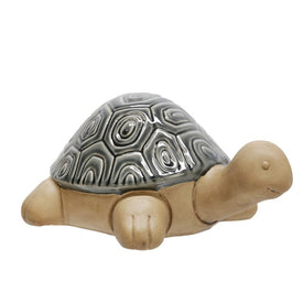 13" Ceramic Tortoise Figurine - Gray