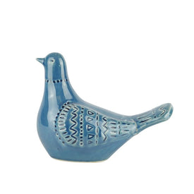 Ceramic Dove Figurine - Blue