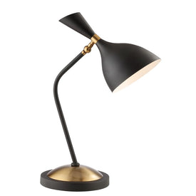 Albert Table Lamp - Black and Brass Gold