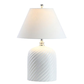 Serge Ceramic LED Table Lamp - White