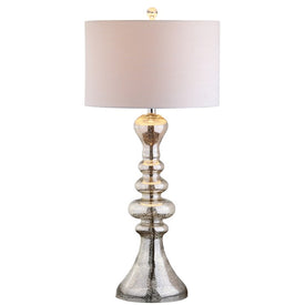 Madeline Glass Table Lamp - Mercury Silver