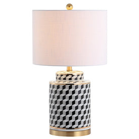 Ellie Table Lamp - Black and White