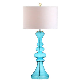 Madeline Glass Table Lamp - Aqua