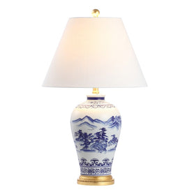 Zhou LED Table Lamp - Blue and White