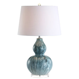 Stockholm Ceramic Table Lamp - Blue Glaze