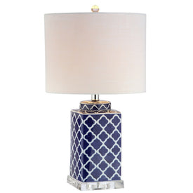 Clarke LED Table Lamp - Blue and White