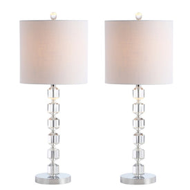 Cary LED Table Lamps Set of 2 - Chrome and Clear