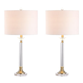Mark Table Lamps Set of 2 - Clear and Brass Gold