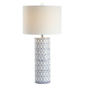 Loop Table Lamp - White and Blue