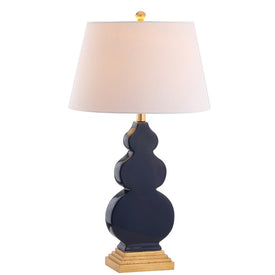Carter Table Lamp - Navy and Gold