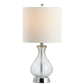 Playa Bubble Glass Table Lamp - Clear and Chrome
