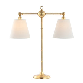 Ruth Two-Light Table Lamp - Gold Leaf