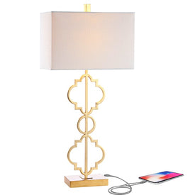 Selina Table Lamp - Gold Leaf with Gold Base