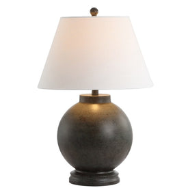 Sophie Resin Table Lamp - Dark Gray