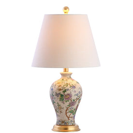 Grace Ceramic Table Lamp - Multi-Colored