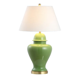 Sagwa LED Ceramic Table Lamp - Green