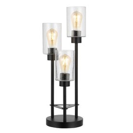 Axel Three-Light LED Table Lamp - Black