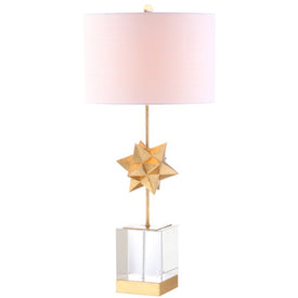 Estelle LED Table Lamp - Clear and Gold