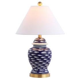 School of Fish Table Lamp - Blue and White