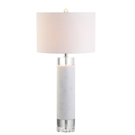 Hunter Table Lamp - White and Clear